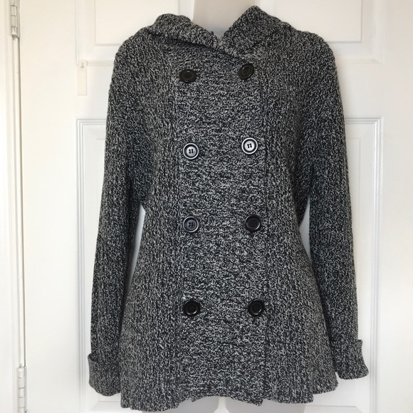 Knit Sweater Hoodie 